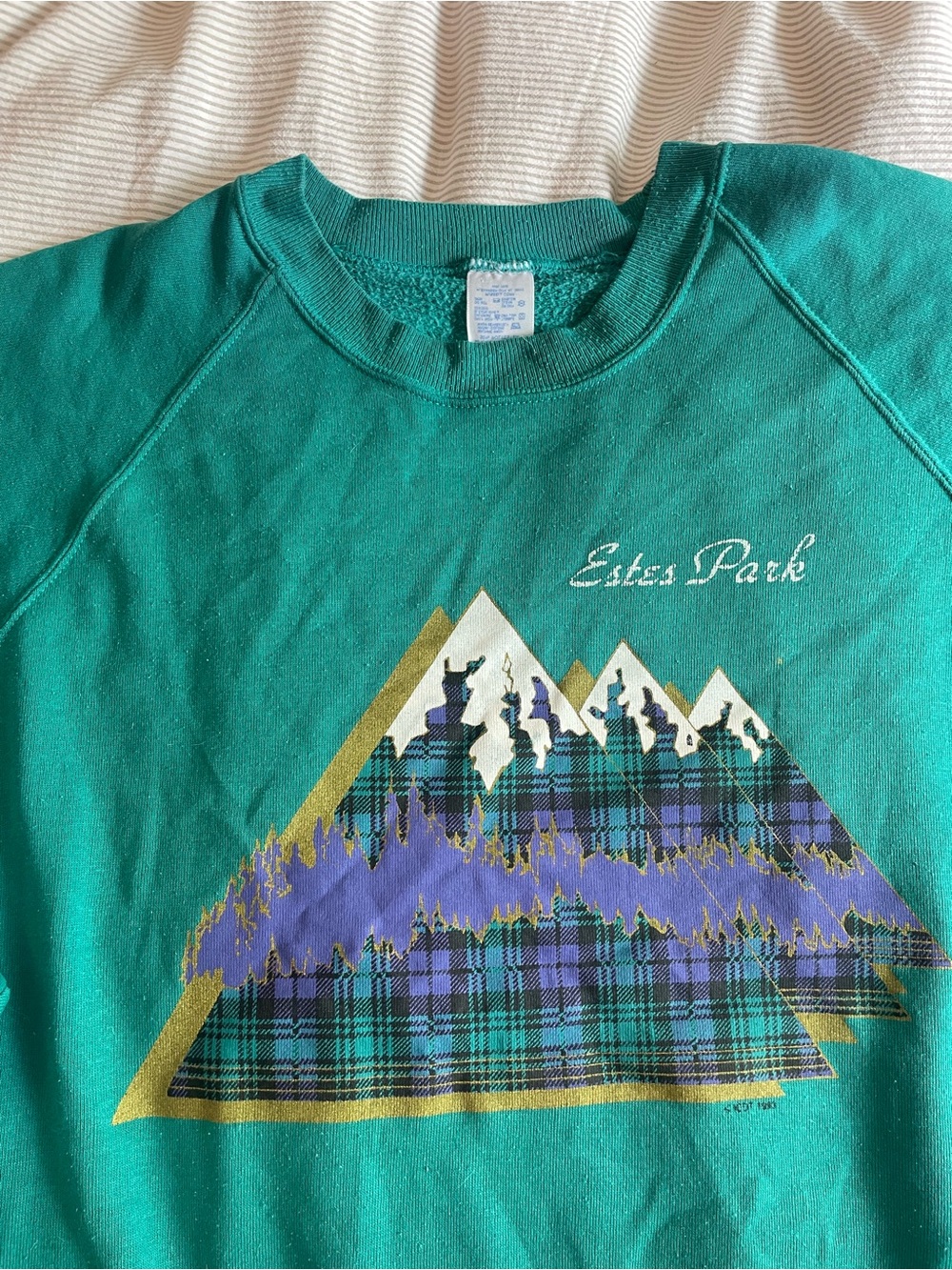 Granola Vibes Retro Crewneck Mountain Sweatshirt